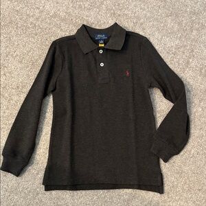 NWOT  Polo by Ralph Lauren Kids Black Long Sleeve Shirt SZ: 6